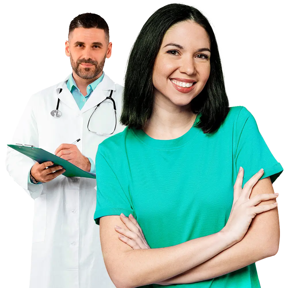 Imagen de un equipo de m&eacute;dicos listos para atender pacientes en referencia al p&oacute;liza de salud individual de Seguros Caracas